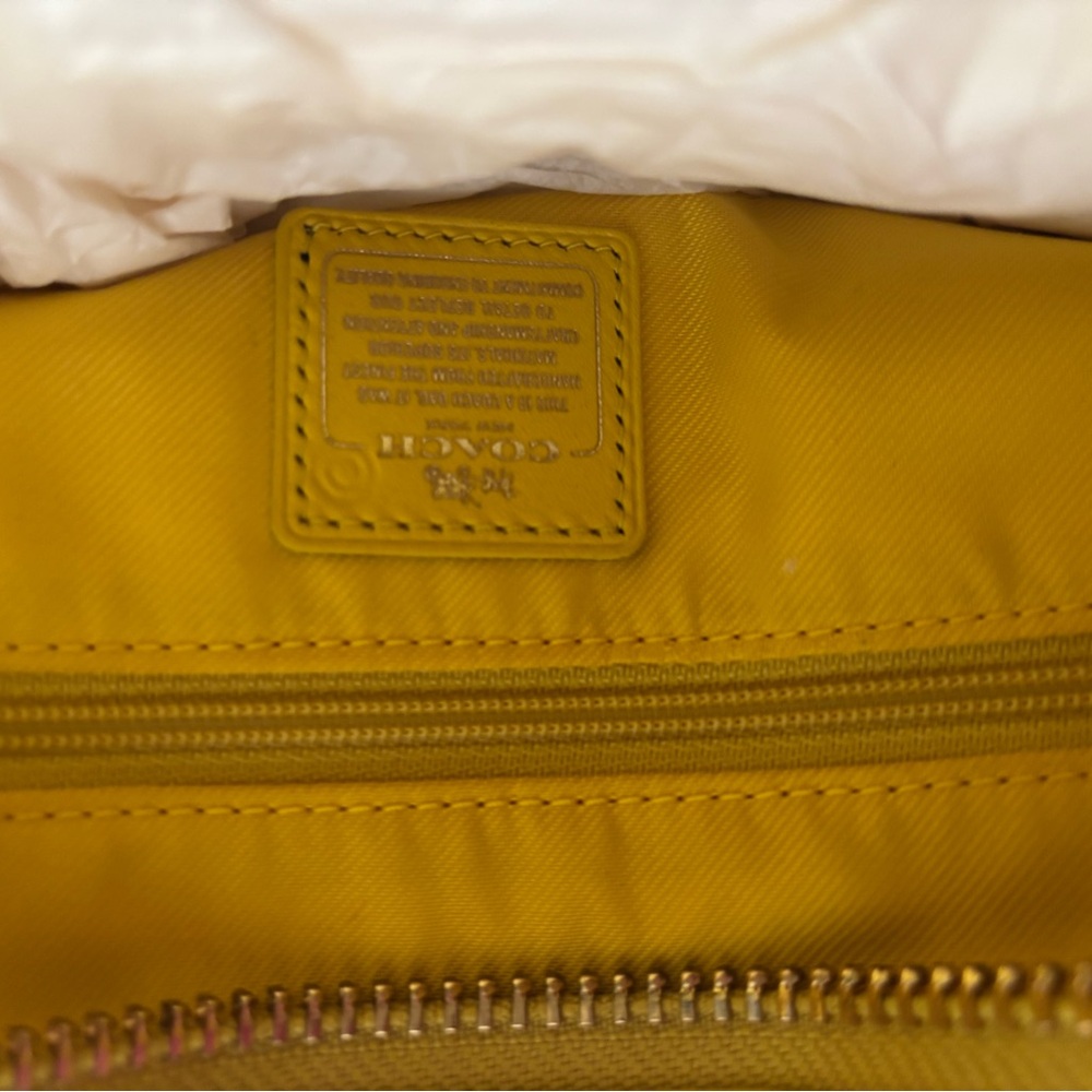 Never Used - Limited Edition Yellow Python Coach … - image 5